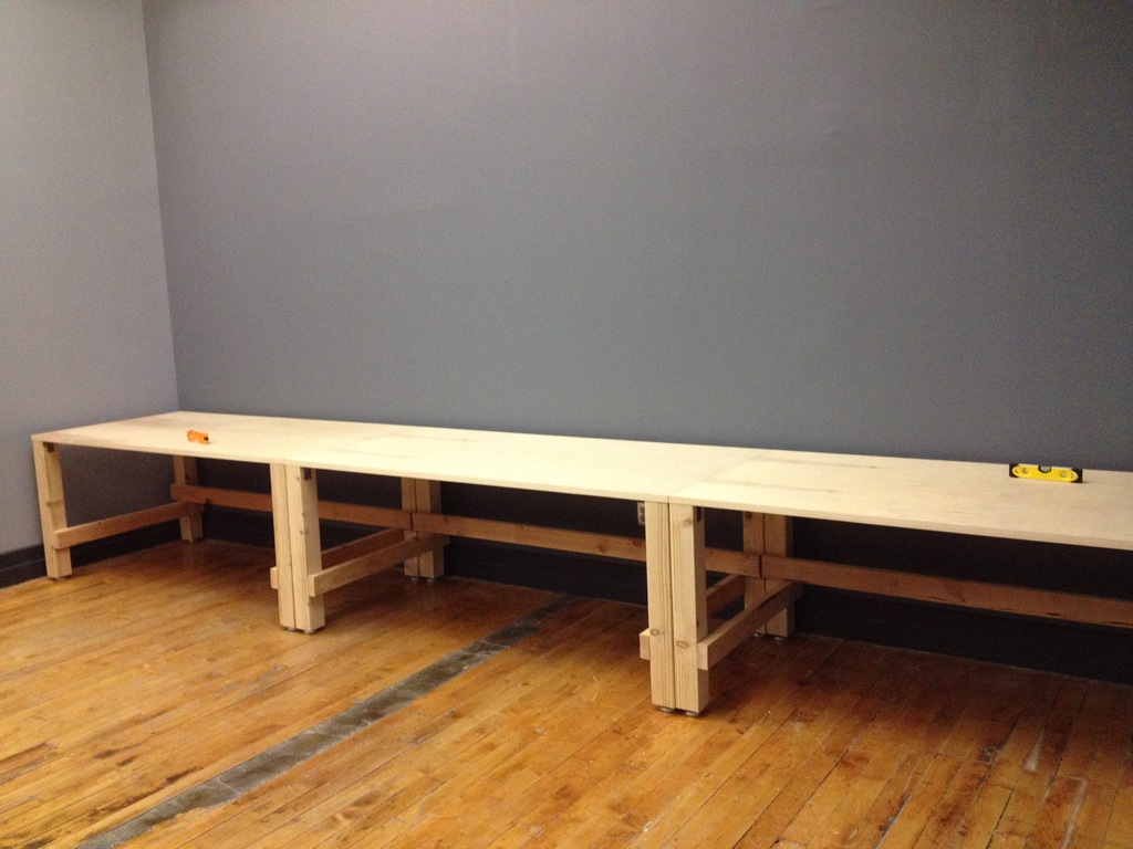 Finished benches